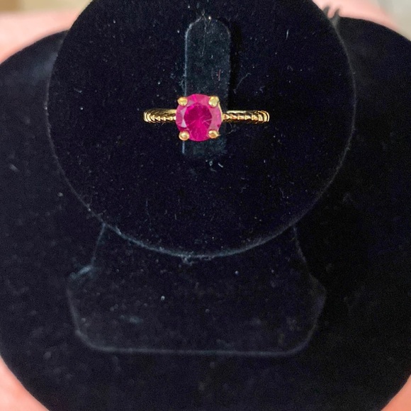 14kt Gold Filled Ruby Stone Ring - Picture 1 of 6